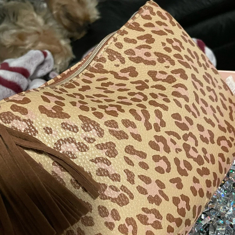Ipsy Leopard Glam Cosmetic Bag